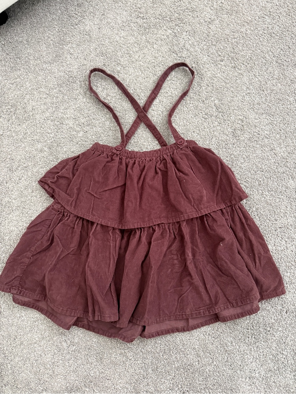 Jamie Kay Pinafore Corduroy Organic Cotton Skirt Size 6